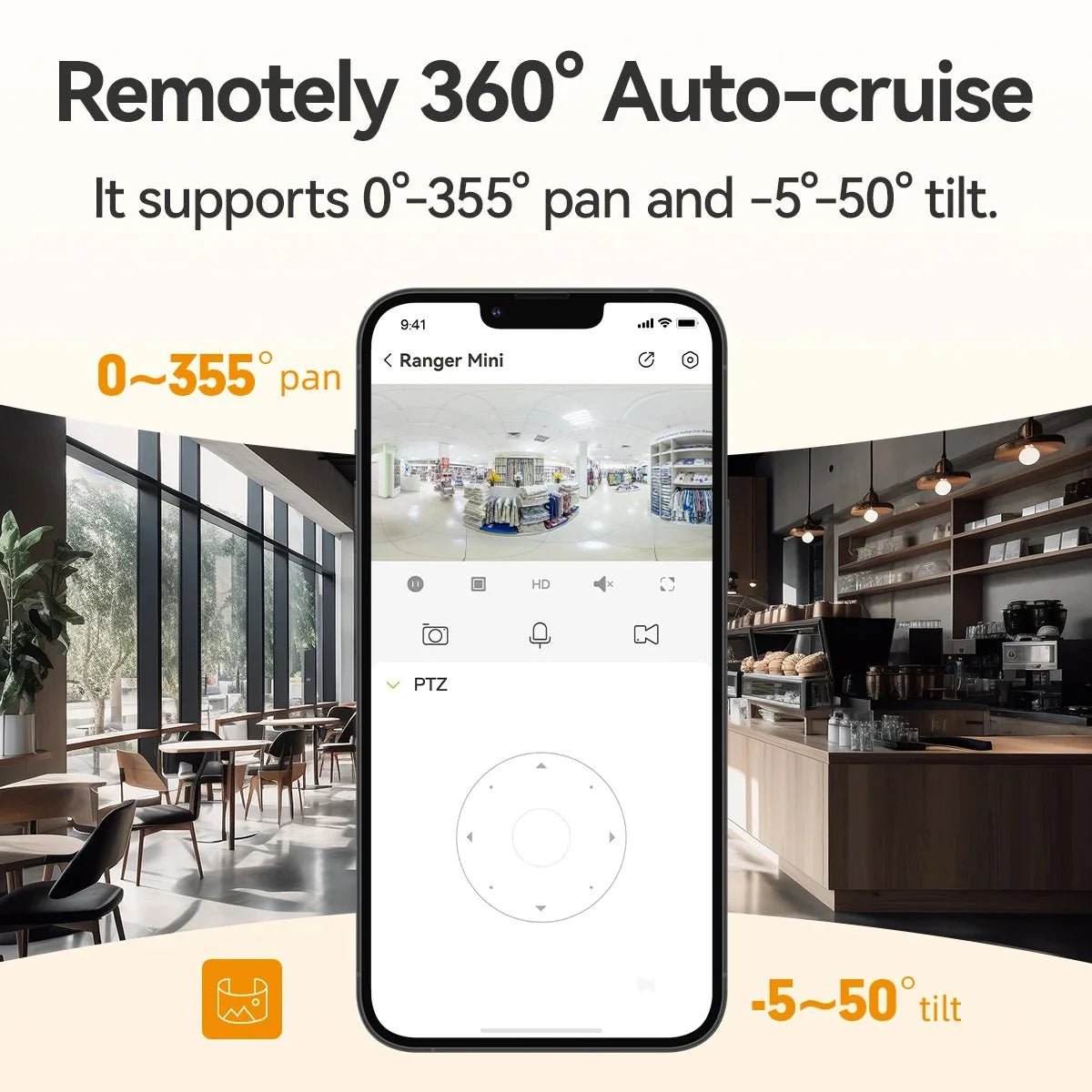 360 Coverage Smart Indoor Camera At Home - Enovarah