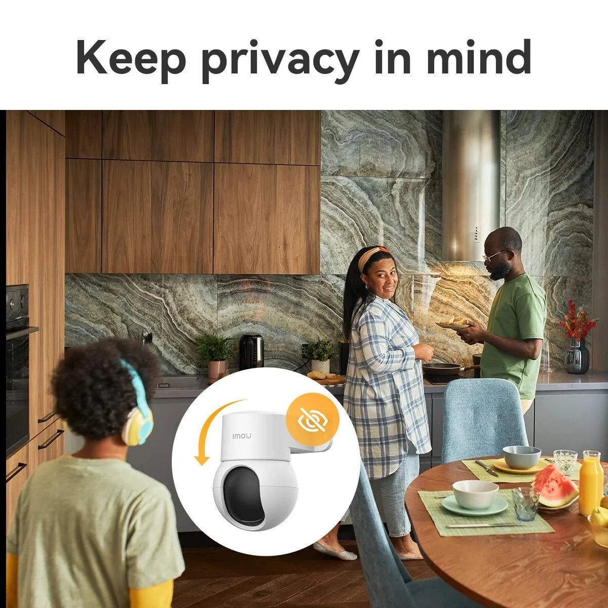 360 Coverage Smart Indoor Camera At Home - Enovarah