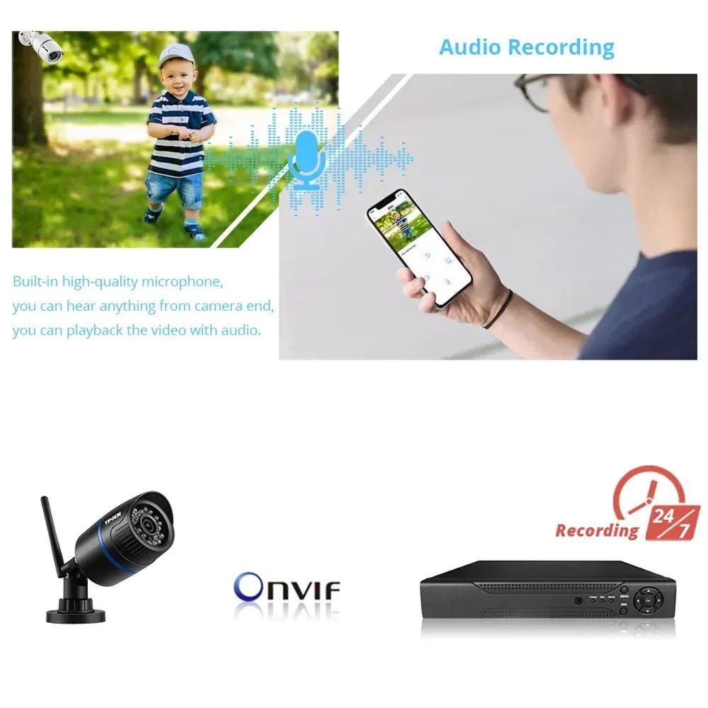 4MP Outdoor Security Camera for Home Weatherproof - Enovarah