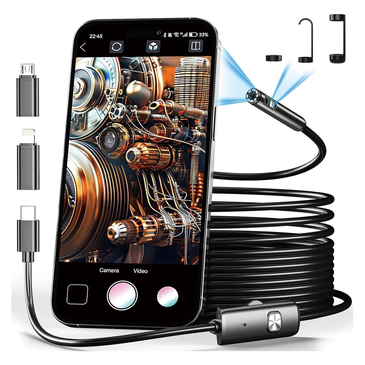 8mm Car Endoscope for Home Mechanics HD - Enovarah