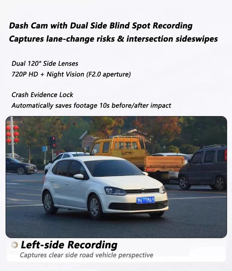 4 Channel WiFi Dash Cam for Cars Front and Rear Interior 360 DVR - stepyours.com