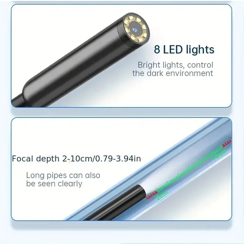 8mm 1080P Car Endoscope Boroscope For iPhone Android Type C - Plug And Play - stepyours.com