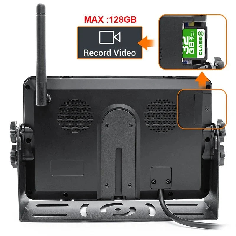 GreenYi 1280x720 HD AHD Wireless Truck DVR 7 Inch Night Vision Backup Camera - stepyours.com