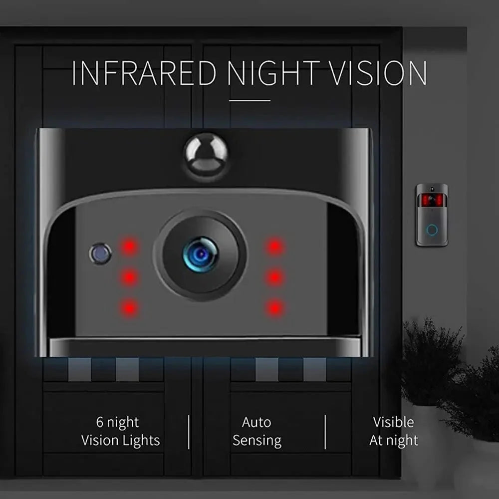 HD Video Doorbell WiFi Night Vision With Motion Alerts - stepyours.com