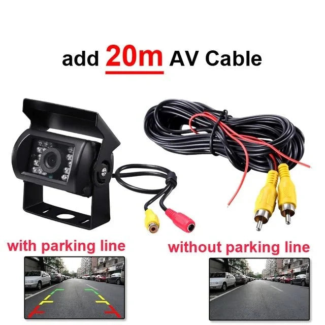 Waterproof 4 Pin AV Port Reverse Backup Camera With IR Night Vision For Trucks - stepyours.com