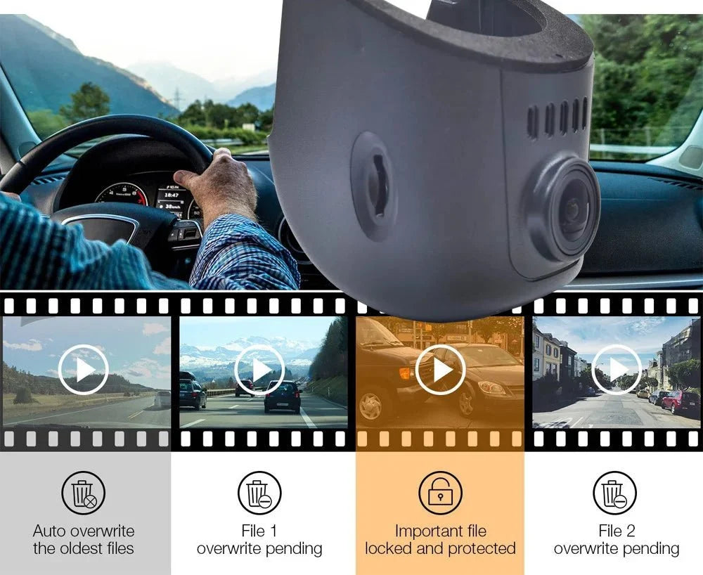 Plug and Play 4K Car Dash Cam for Audi A3 A4 A5 A6 A7 A8 Q3 Q5 Q7 TT 2016 - 2023 - stepyours.com