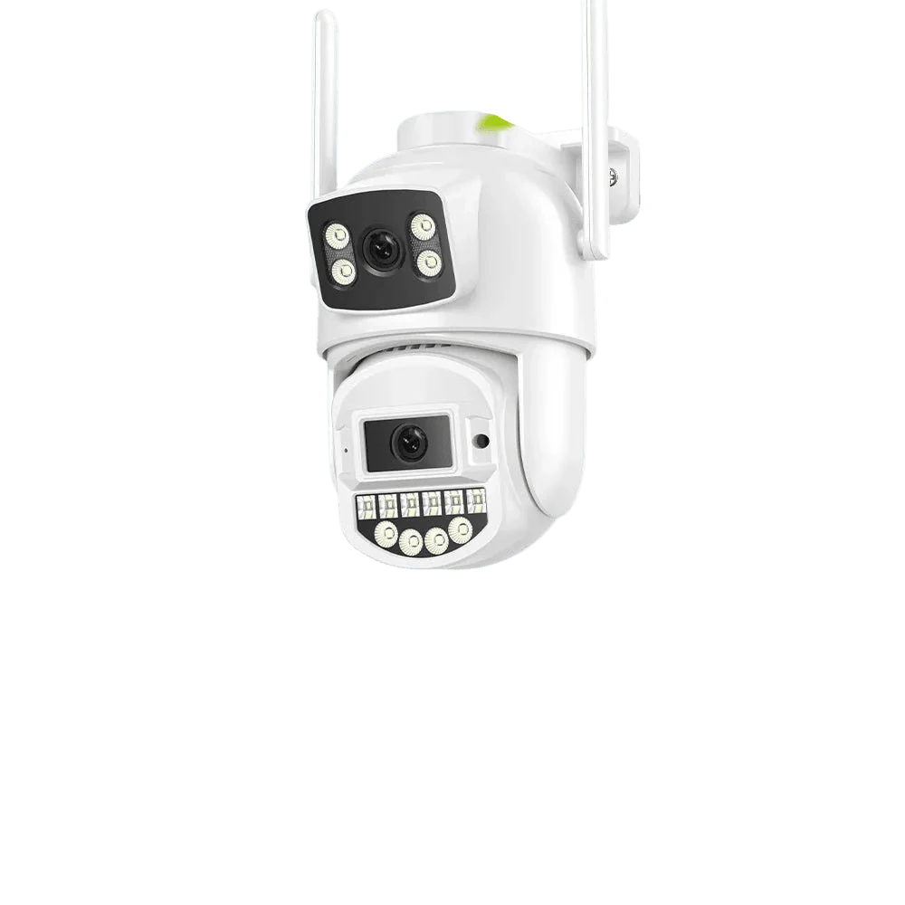 8MP 4K PTZ WiFi Camera - Dual Lens With Dual Screen AI Tracking Surveillance - stepyours.com