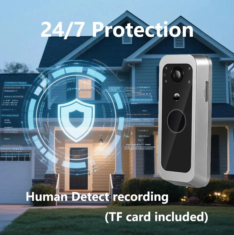 Tuya Wireless 2MP Video Doorbell With 5 Inch Indoor Monitor - stepyours.com