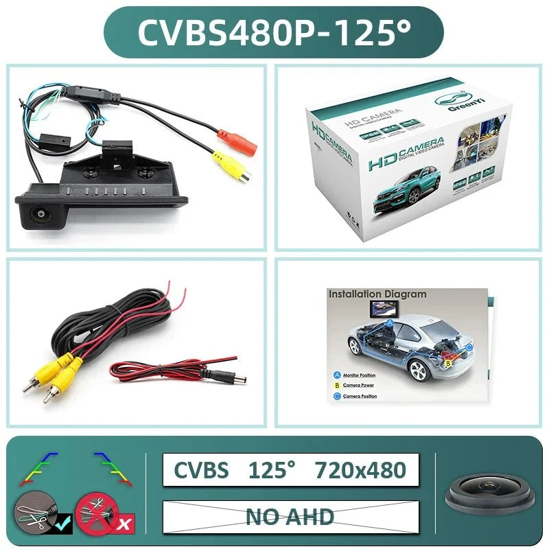 GreenYi AHD 1080P Rear View Car Camera Night Vision For BMW E60 E39 E90 - stepyours.com