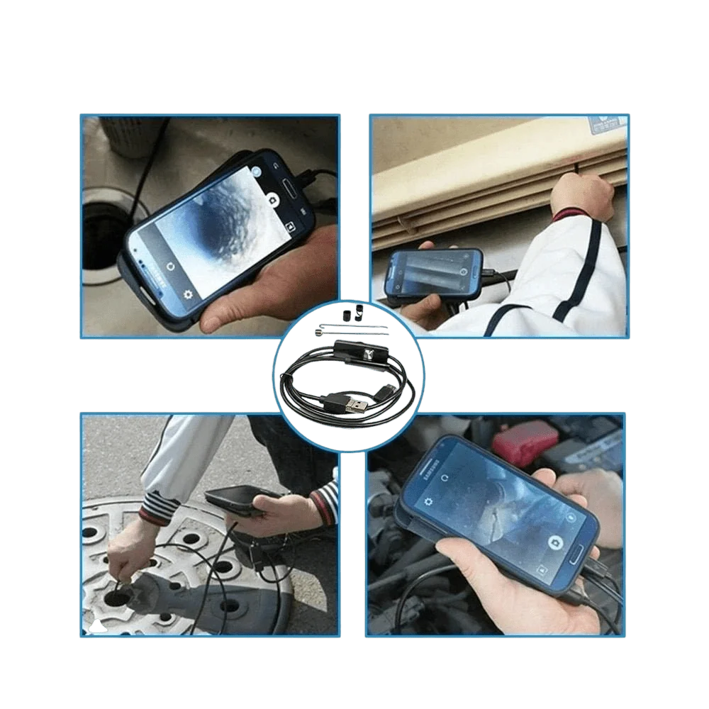 5.5mm Sewer Endoscope Type C Mini Camera For Android Compact Borescope Hooks - stepyours.com