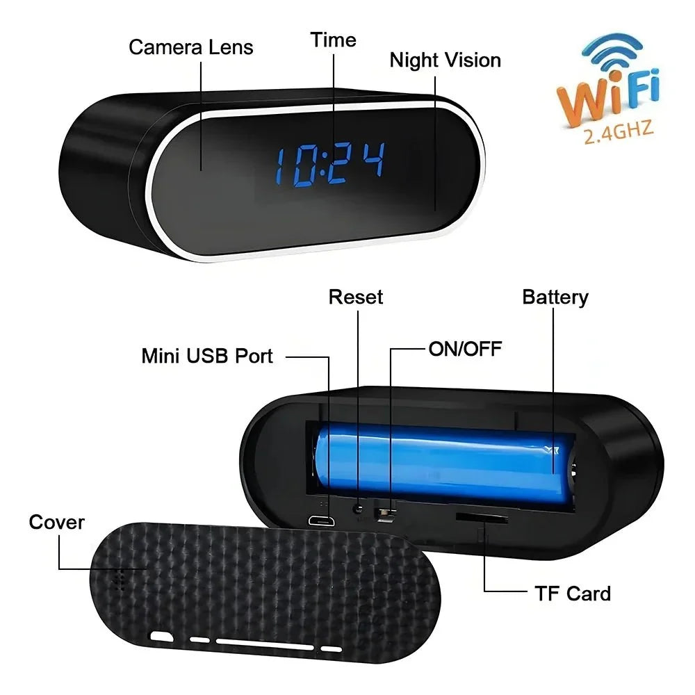 1080P WiFi Mini Security Cam With Motion Alerts Night Vision - stepyours.com