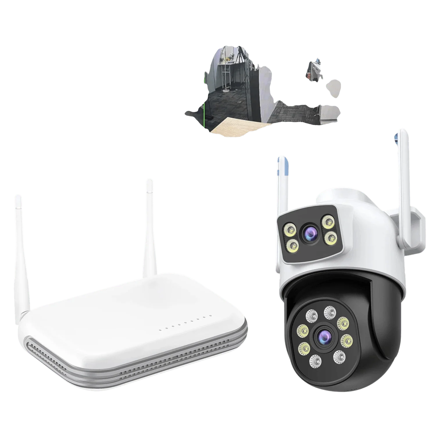 BESDER 15MP WiFi Outdoor Camera Dual Screen 10X Zoom PTZ Security IP Cam - stepyours.com