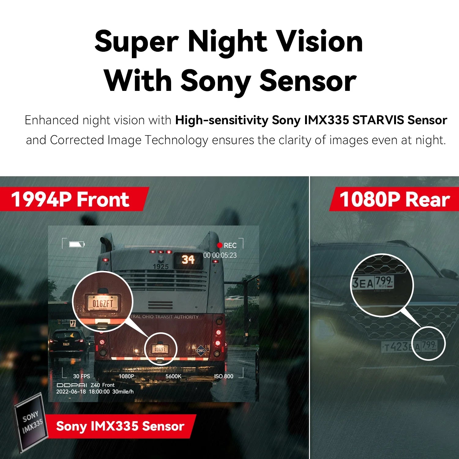 DDPAI Z40 Dash Cam Car Camera Sony IMX335 1944P GPS WiFi 360 Rotation - stepyours.com