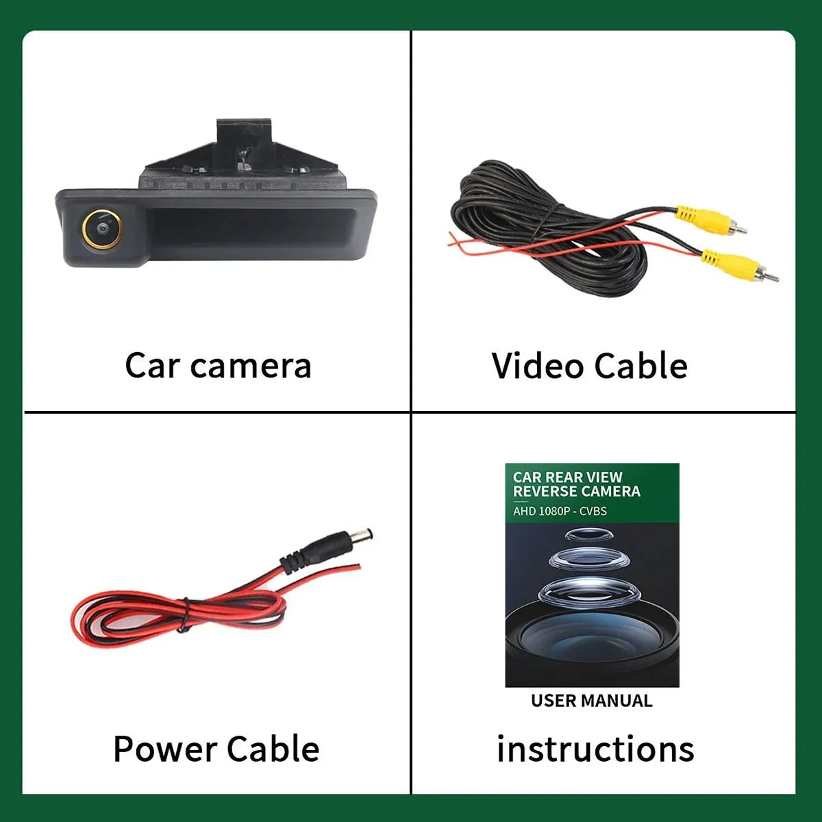 AHD 1080P Waterproof BMW Rear View Camera For E60 E39 E90 E82 X1 X5 X6 - stepyours.com