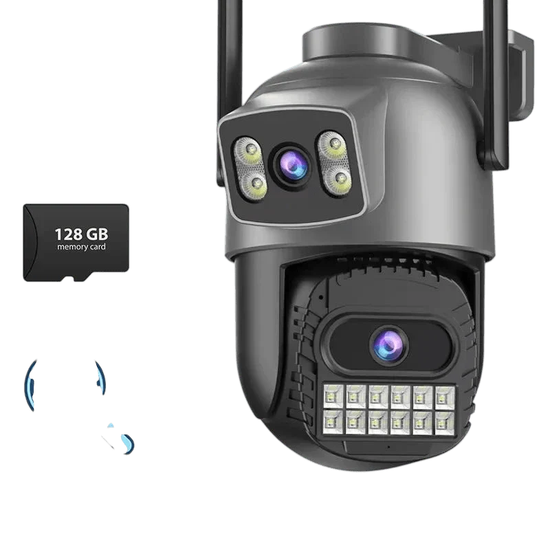 BESDER 15MP WiFi Outdoor Camera Dual Screen 10X Zoom PTZ Security IP Cam - stepyours.com