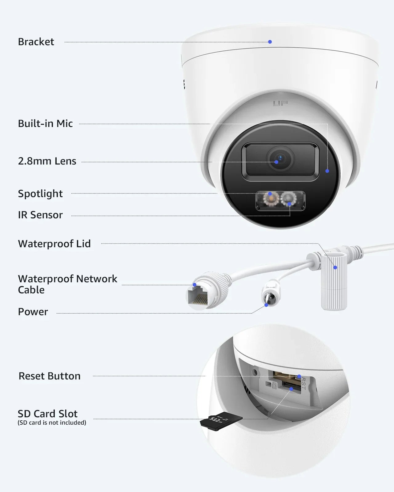 ANNKE 12MP Outdoor Dual Light PoE Security Camera IP67 Night Vision C1200 - stepyours.com