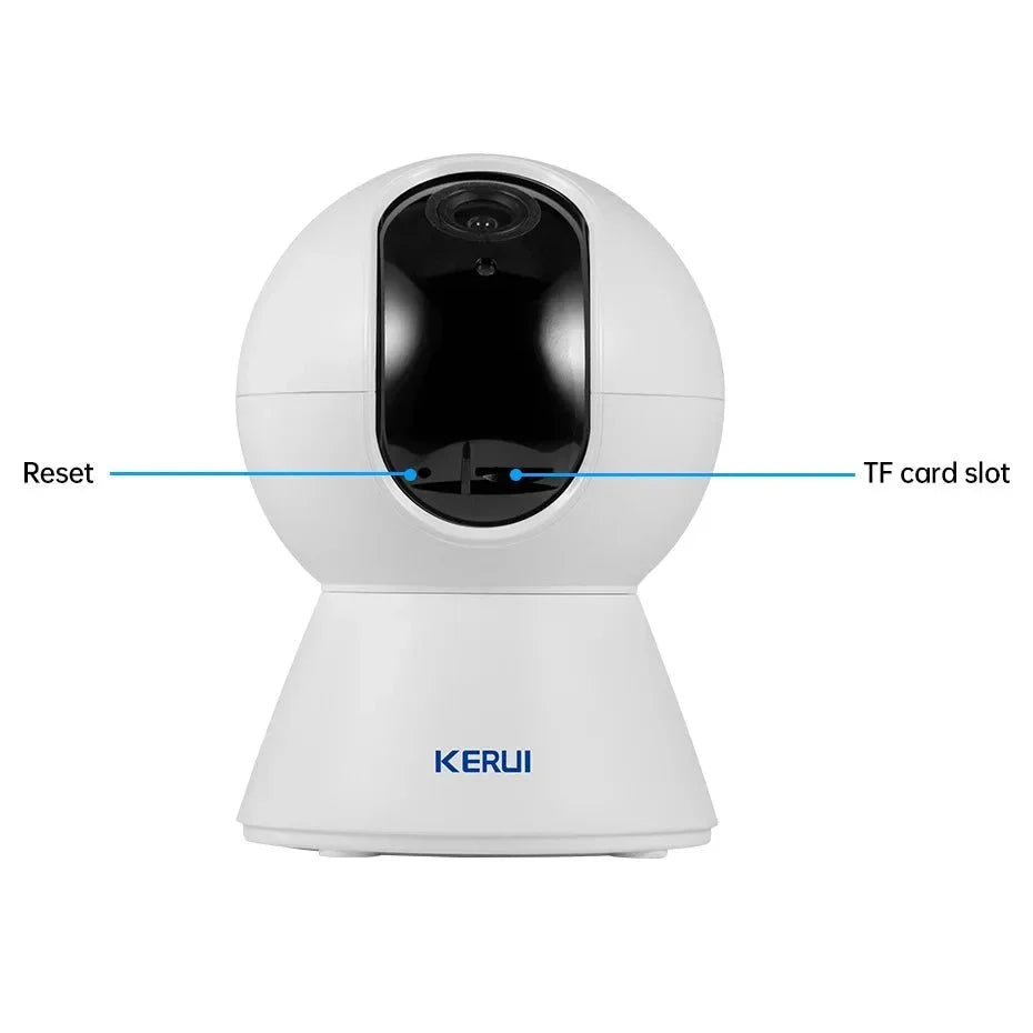 Kerui 5MP 8MP 4K Mini WiFi IP Camera - Tuya Auto Tracking Indoor Security Hooks - stepyours.com