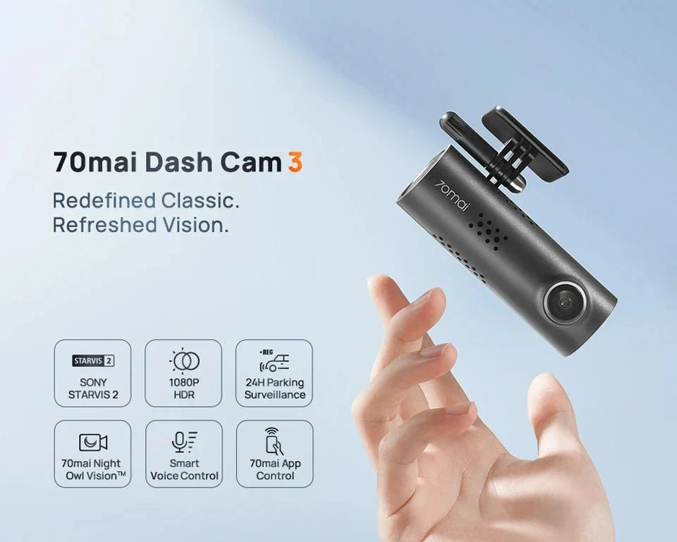 70mai M310 Plus 2K Dash Cam With English Voice Control 1440P WDR Parking WiFi 6 - stepyours.com