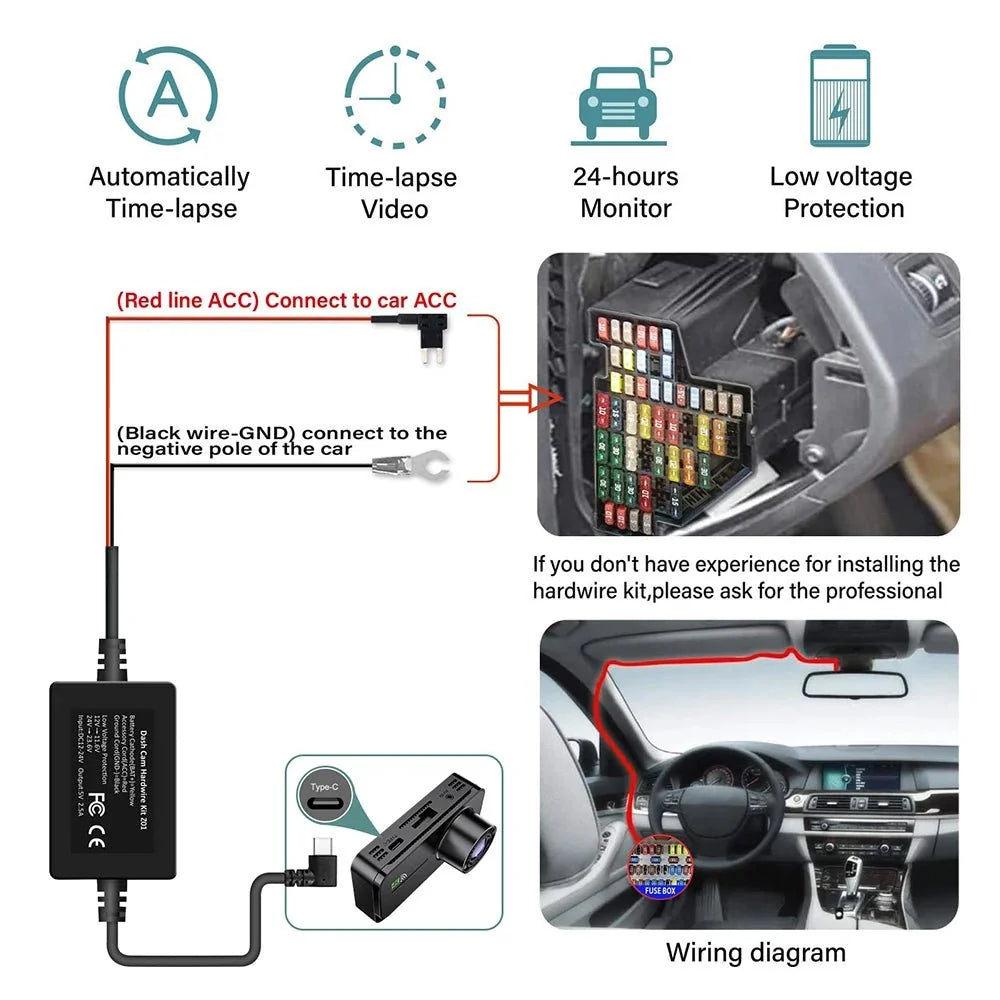 4 Channel Dash Cam 360 Degree Car Video Recorder Night Vision Parking Monitor - stepyours.com