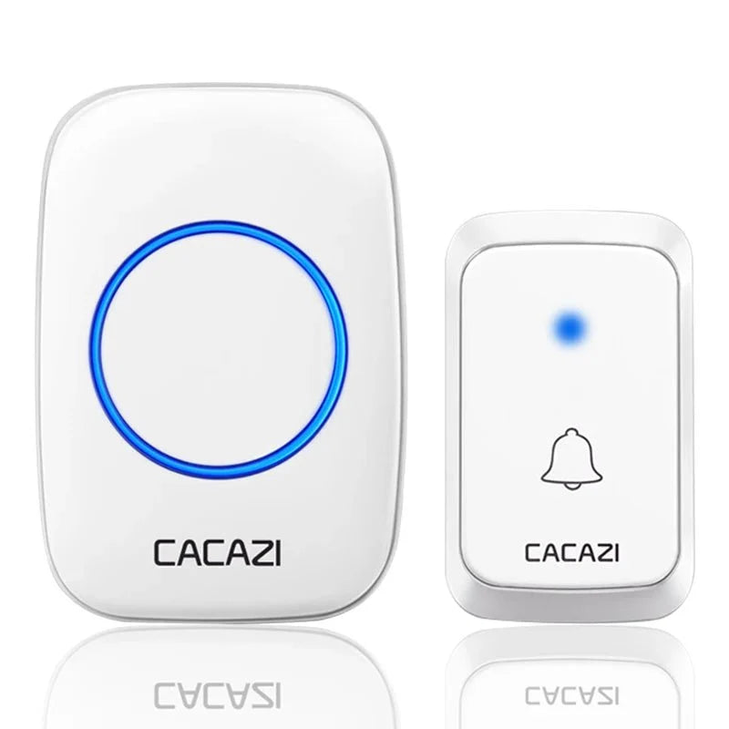CACAZI A06 Wireless Doorbell 300M Range 36 Chimes Waterproof - stepyours.com