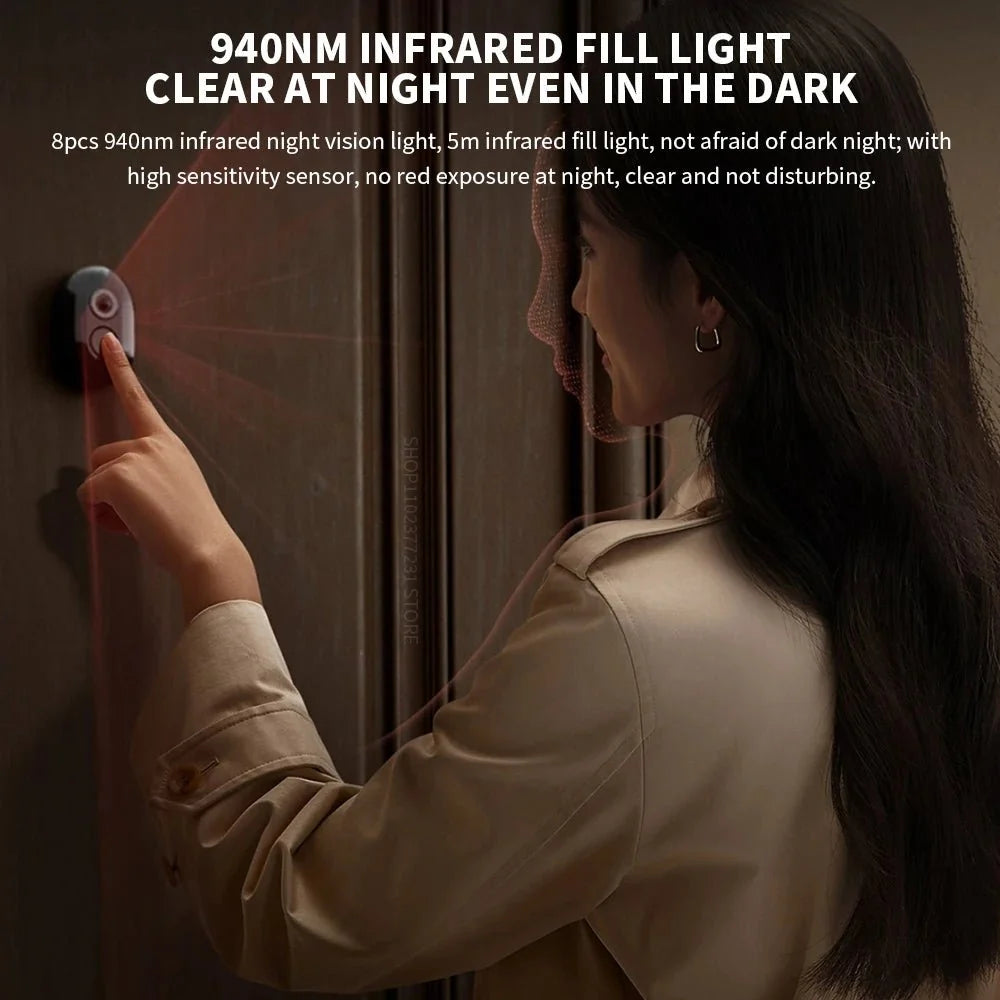 Xiaomi Smart Cat Eye 2 Doorbell Camera 3MP HD Night Vision - stepyours.com