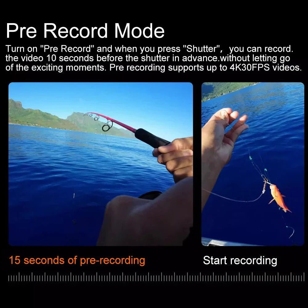 Ourlife MTR60 Action Cam 2.0 Touch Screen EIS 170 Degree Waterproof 30M WiFi - stepyours.com