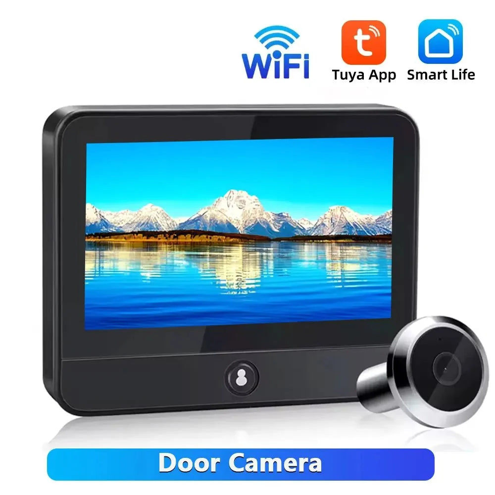 Awapow Tuya Wireless Doorbell 1080P Night Vision Display - stepyours.com
