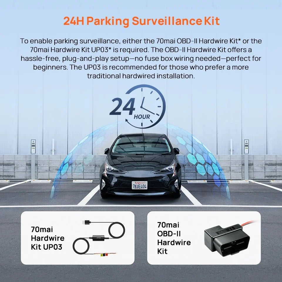 70mai M310 Plus 2K Dash Cam With English Voice Control 1440P WDR Parking WiFi 6 - stepyours.com