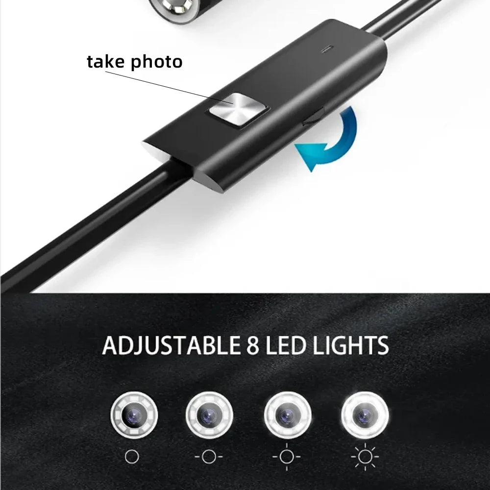 HD1920P Endoscope Camera - Type C Inspection For Car Sewer And Pipeline IP67 - stepyours.com