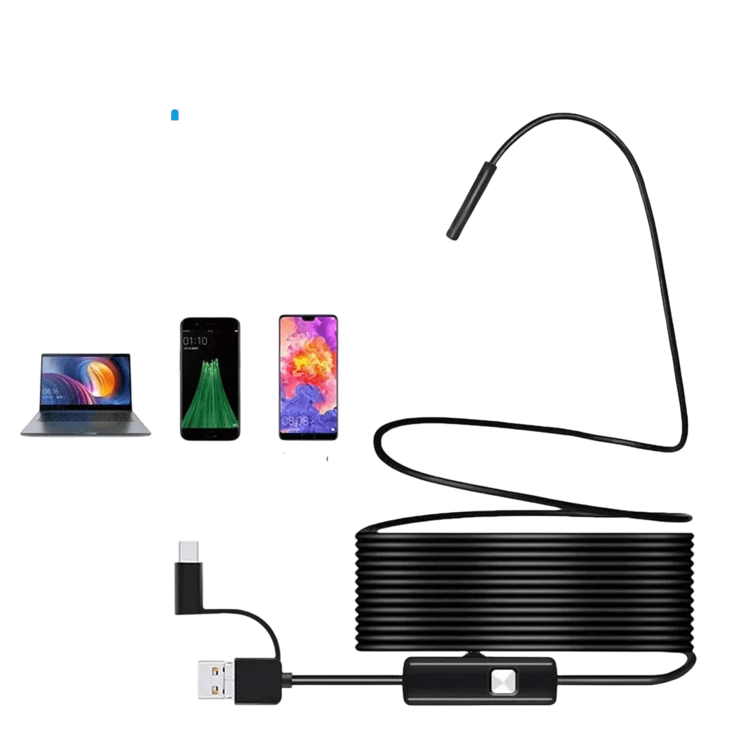 5.5mm Sewer Endoscope Type C Mini Camera For Android Compact Borescope Hooks - stepyours.com