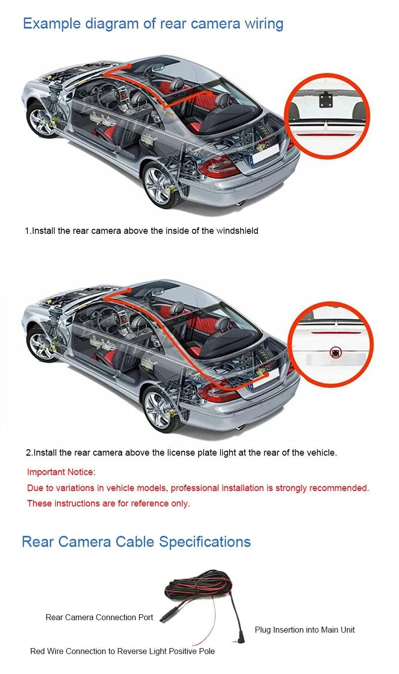 4K Quad Camera Hidden Dash Cam With App Night Vision Motion Detection Parking - stepyours.com