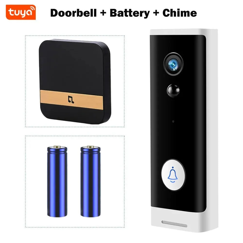 Tuya 1080P WiFi Doorbell Never Miss A Visitor Wireless Alexa - stepyours.com