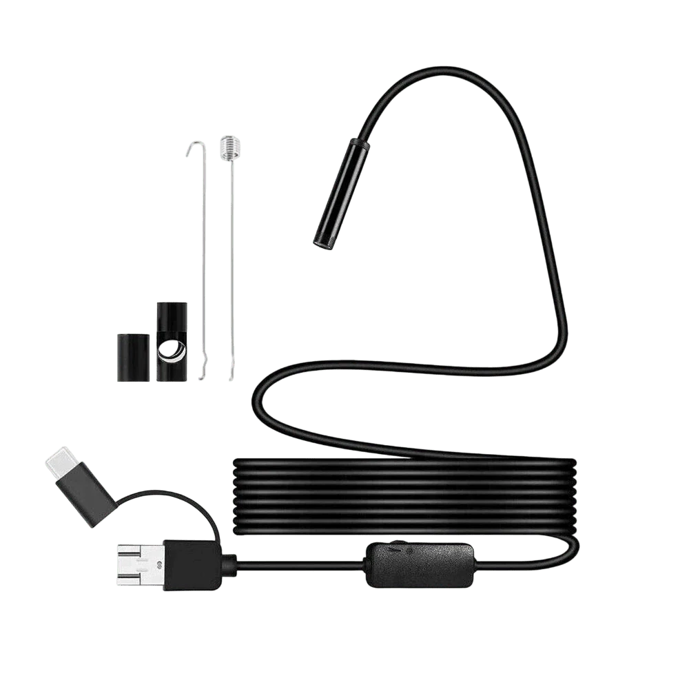 5.5mm Sewer Endoscope Type C Mini Camera For Android Compact Borescope Hooks - stepyours.com