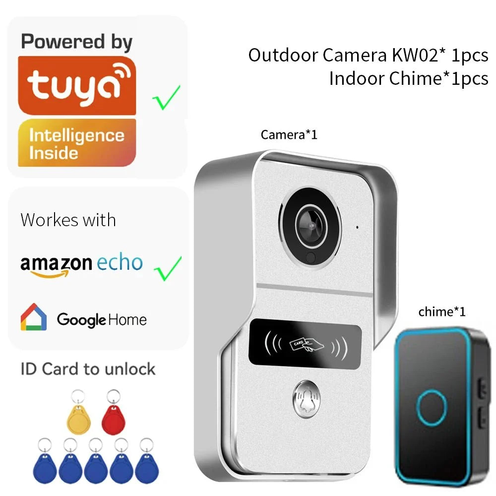 Tuya Smart 1080P Doorbell Camera With WiFi Intercom Unlock - stepyours.com