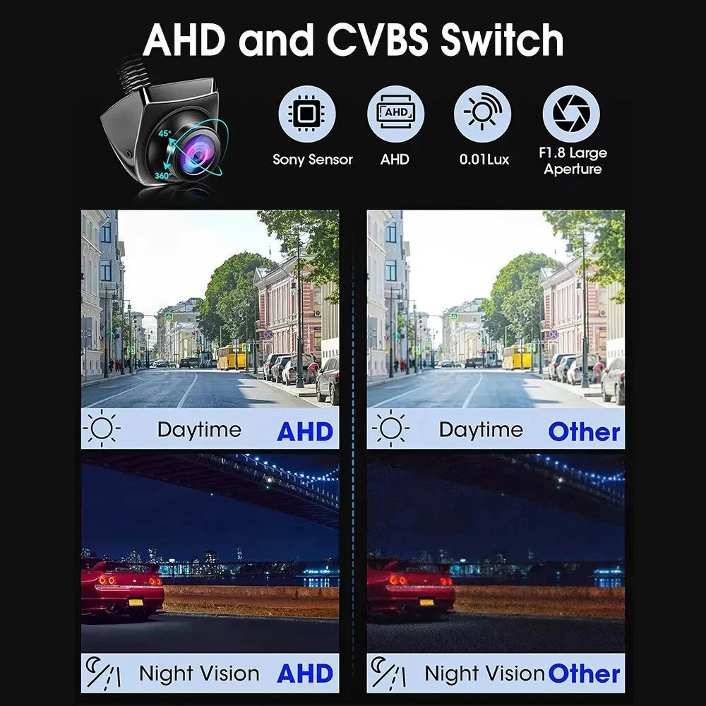 1080P AHD Car Rear View Camera Wide Angle Night Vision For Safer Reversing - stepyours.com