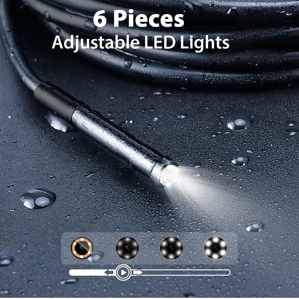 KERUI 2MP Industrial Endoscope Camera - Dual Lens, IP67 Waterproof, Type - C Ready - stepyours.com