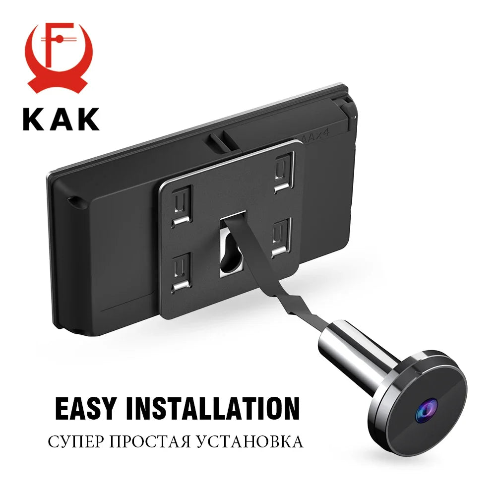 KAK 3.5 Inch Door Peephole Camera 120 Degree Wide Angle - stepyours.com