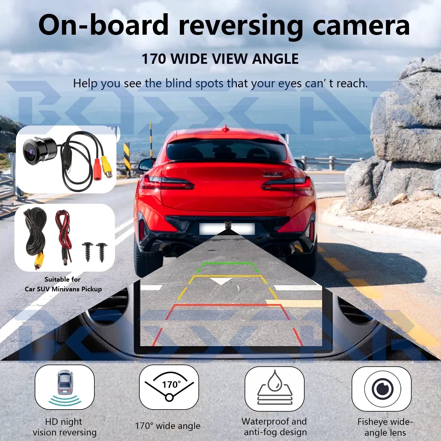 Car Rear View Camera 170 Degree Infrared Night Vision Waterproof Reversing - stepyours.com