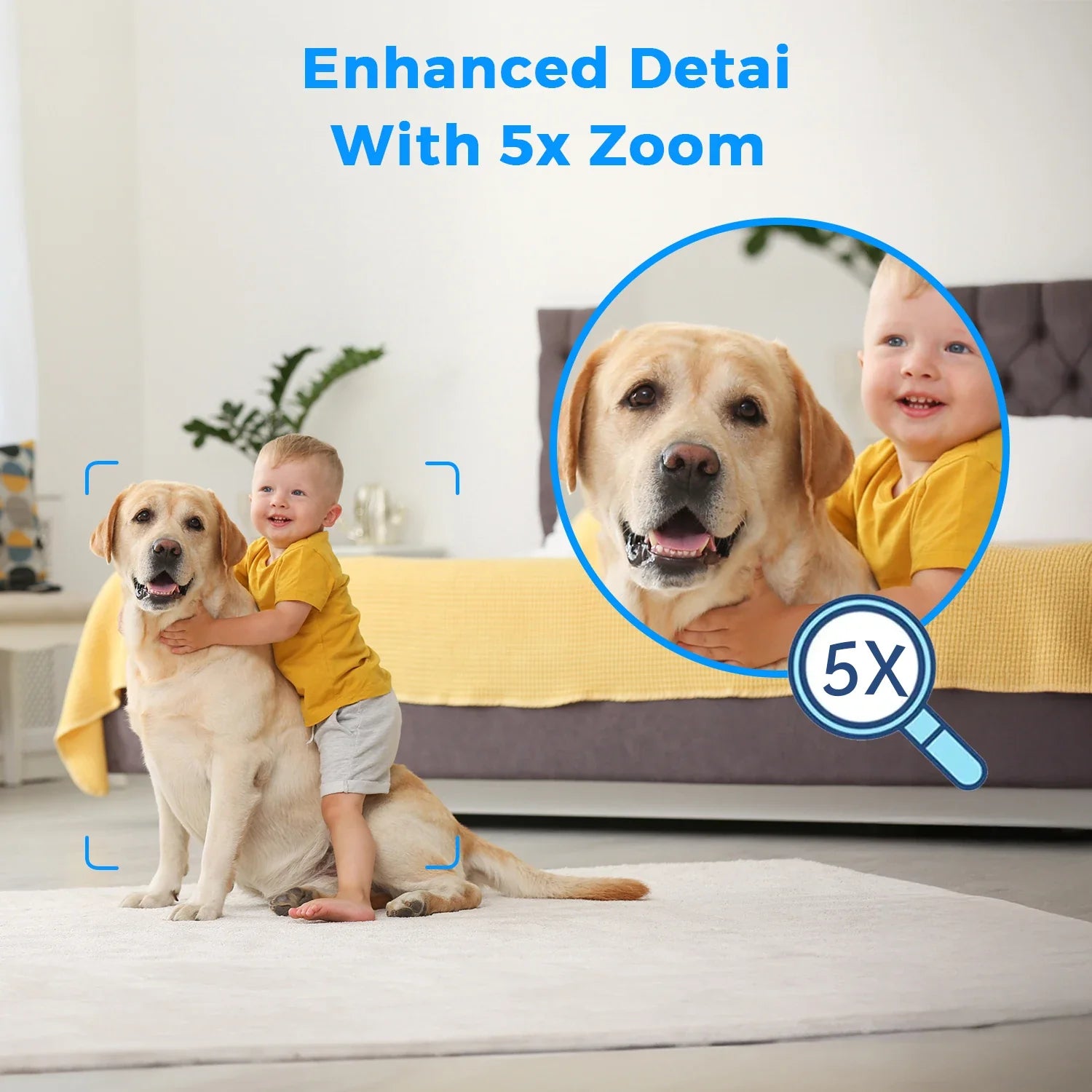 5MP HD WiFi Indoor Security Camera Featuring Night Vision and Two Way Audio - stepyours.com
