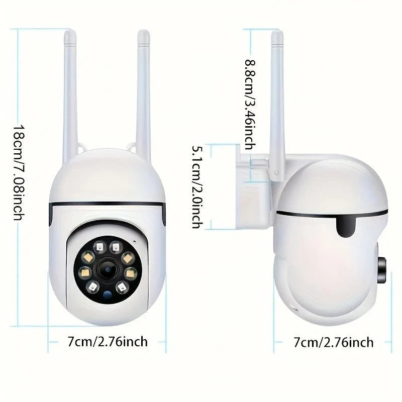 1080P Wireless Security Camera With Color Night Vision 2 Way Audio Pan Tilt Zoom - stepyours.com