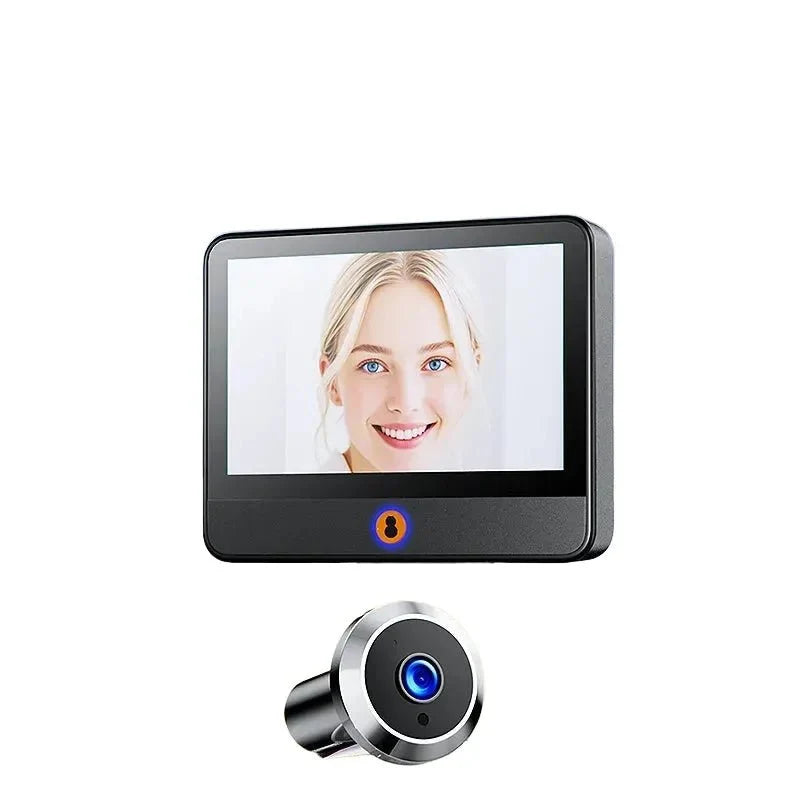 Danmini 4.3 Inch Visual Doorbell Peephole 1080P Camera - stepyours.com