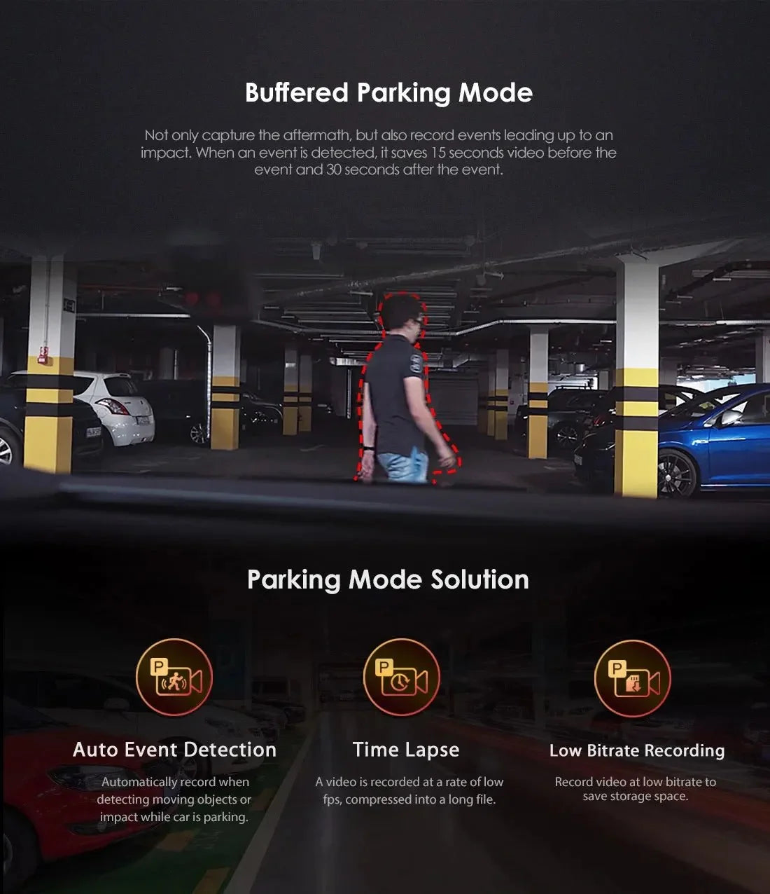 VIOFO A119 V3 2K Car Dash Camera With Parking Mode G Sensor Rota Lens - stepyours.com