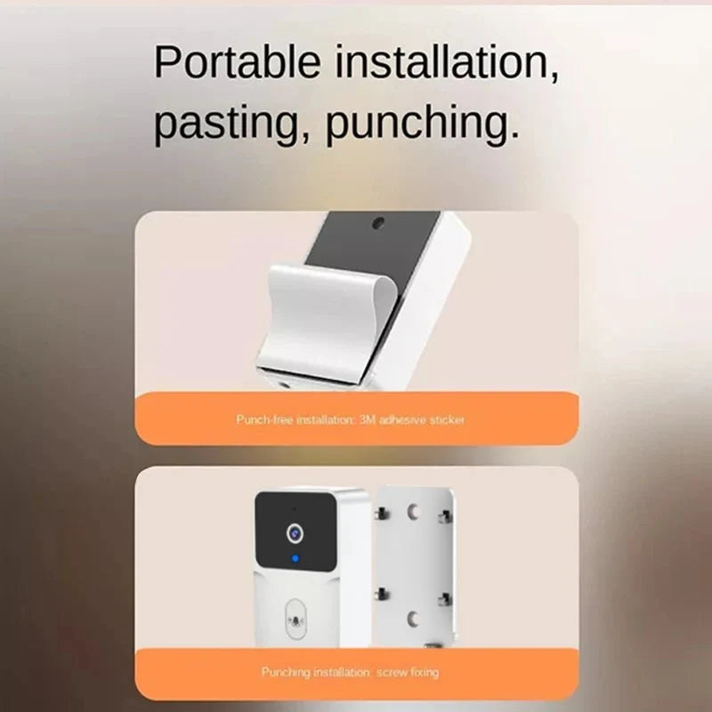 Tuya WiFi Video Doorbell Rechargeable Battery Two Way Audio - stepyours.com