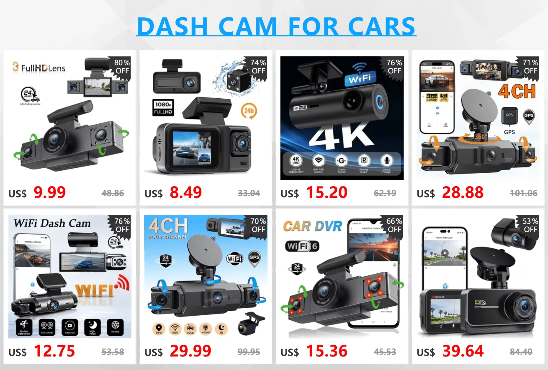 1080P AHD Car Rear View Camera For DVR Dashcam Waterproof 4 Pin 2.5mm Jack - stepyours.com
