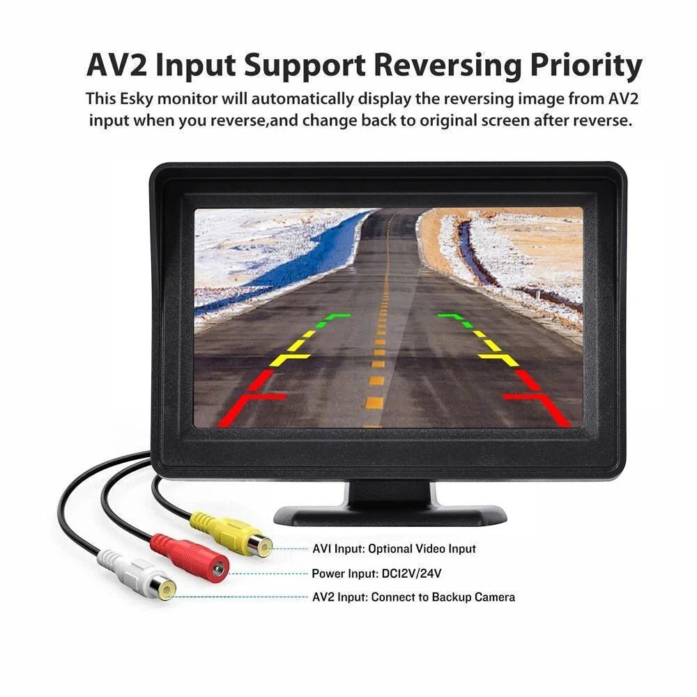 4.3 Inch Rear View Camera Monitor For Car Parking System - stepyours.com