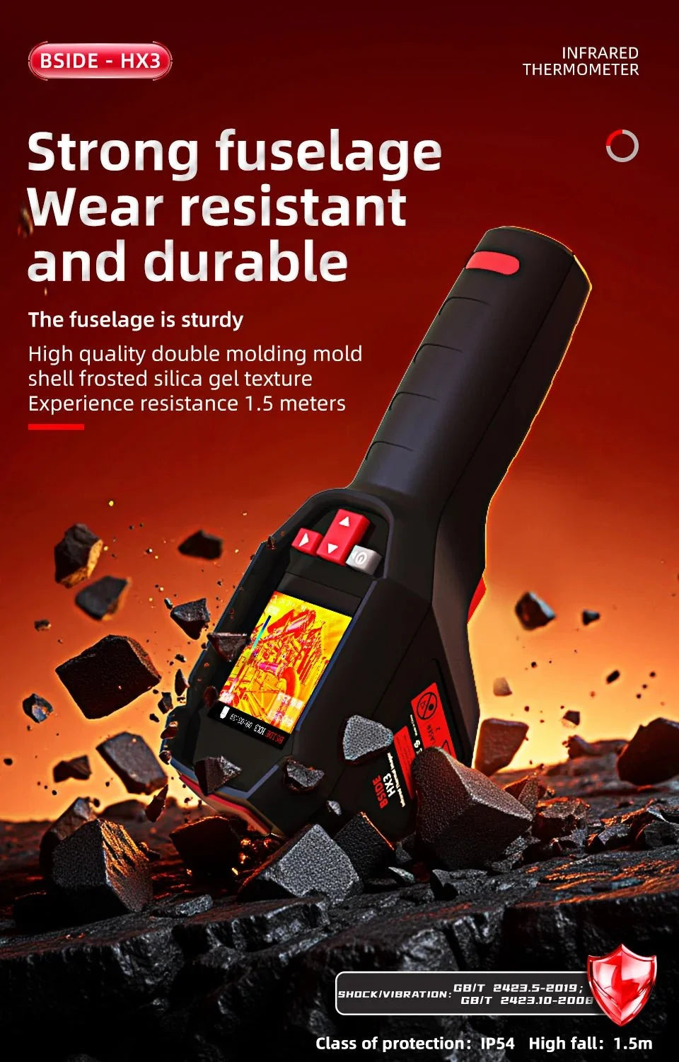 BSIDE HX3 Handheld Thermal Imaging Camera - For PCB, Pipes And Fire Safety - stepyours.com