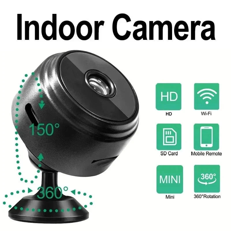 A9 HD WiFi Mini Surveillance Camera - 1080P Wireless Home Security.Add Hooks - stepyours.com