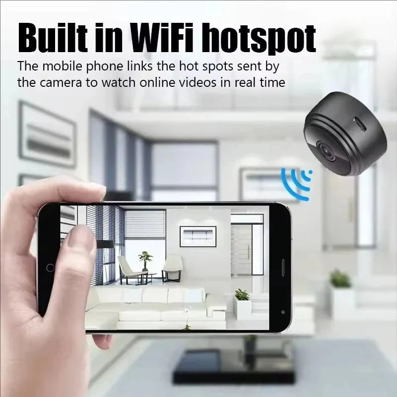 A9 WiFi Mini Camera - 720P HD Security Monitoring And Night Vision - stepyours.com