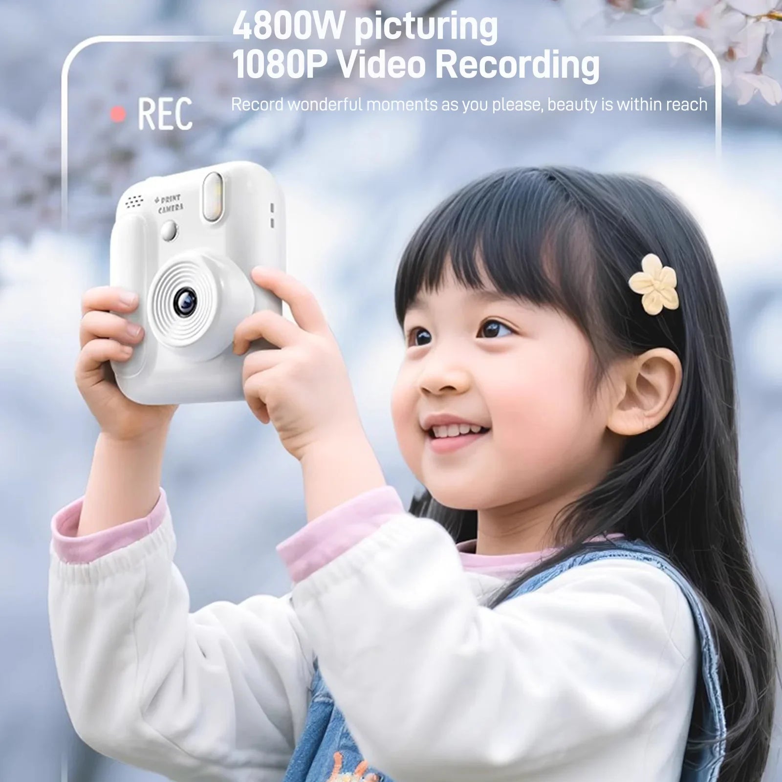 Kids Color Printing Instant Camera 32GB 1080P Digital Photo Video Gift - stepyours.com