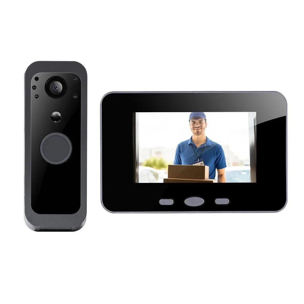 Tuya Wireless 2MP Video Doorbell With 5 Inch Indoor Monitor - stepyours.com
